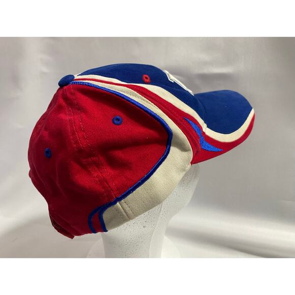 New York Giants NYG Reebok Hat Red White Blue NY Mens Red Cap One Size Adjustabl - Picture 7 of 8
